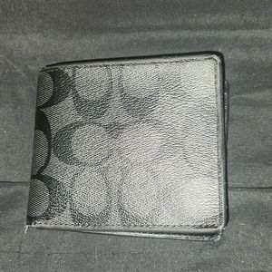 Coach- 3 In 1 Wallet In Signature Canvas-Charcoal
